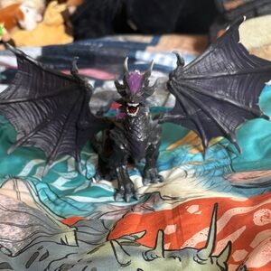 Schleich black & purple dragon